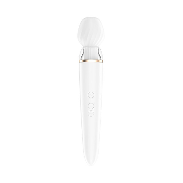 Double wand blanc connecté USB Double Wand-er Satisfyer 